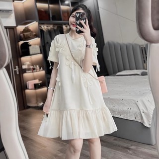 Váy trắng đuôi cá dáng xòe,đầm nữ cotton phối chân váy đuôi cá, cô dâu đi bàn đơn giản