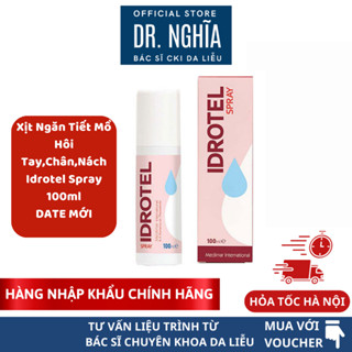  CHÍNH HÃNG  date 04.2027  | Chai xịt IDROTEL ngăn tiết mồ hôi tay chân nách hiệu quả cao 100ml BSNGHIA 