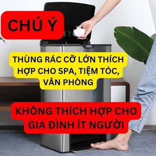 Thùng rác Fitis đạp lớn MEGA 40L