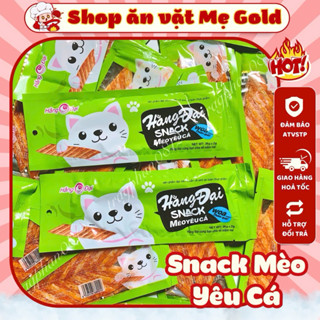 Combo gói snack mèo yêu cá, đồ ăn vặt Hằng Đại (gói 26g)