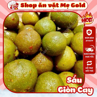 Ô mai sấu giòn cay chua ngọt, sấu giòn ngâm muối ớt (500g)