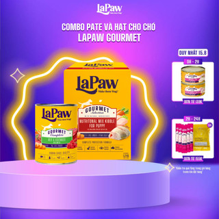 Combo laPaw Gourmet Hạt và Pate chó mọi lứa tuổi