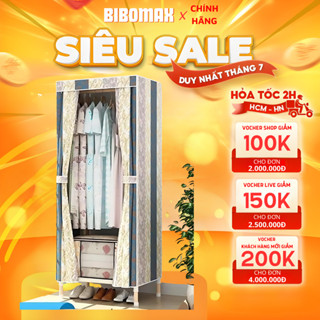 Tủ đựng quần áo Tủ vải khung gỗ bọc nhựa chống ẩm mốc, kệ tủ vải 1 buồng 2 ngăn loại cao cấp bảo hành 12 tháng!