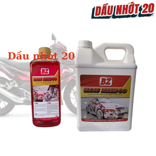   Can 5L  Xà bông BZ rửa xe Gloss Shampoo  5L thế hệ mới siêu bọt rửa cực sạch nước rửa xe BZ can 5L 