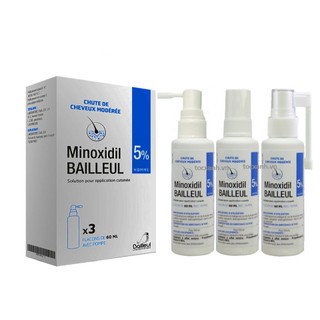 Tinh chất bôi tóc minoxidil 5% Bailleul dành cho nam, ngăn rụng hói và mọc tóc, râu, mày