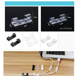 Bộ 20 miếng dán tường đi dây điện trong suốt - kẹp cố định nút giữ luồn dây điện ❤️freeship❤️