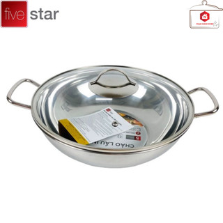 CHẢO LẨU INOX 3 ĐÁY CAO CẤP FIVESTAR HÀNG CHÍNH HÃNG