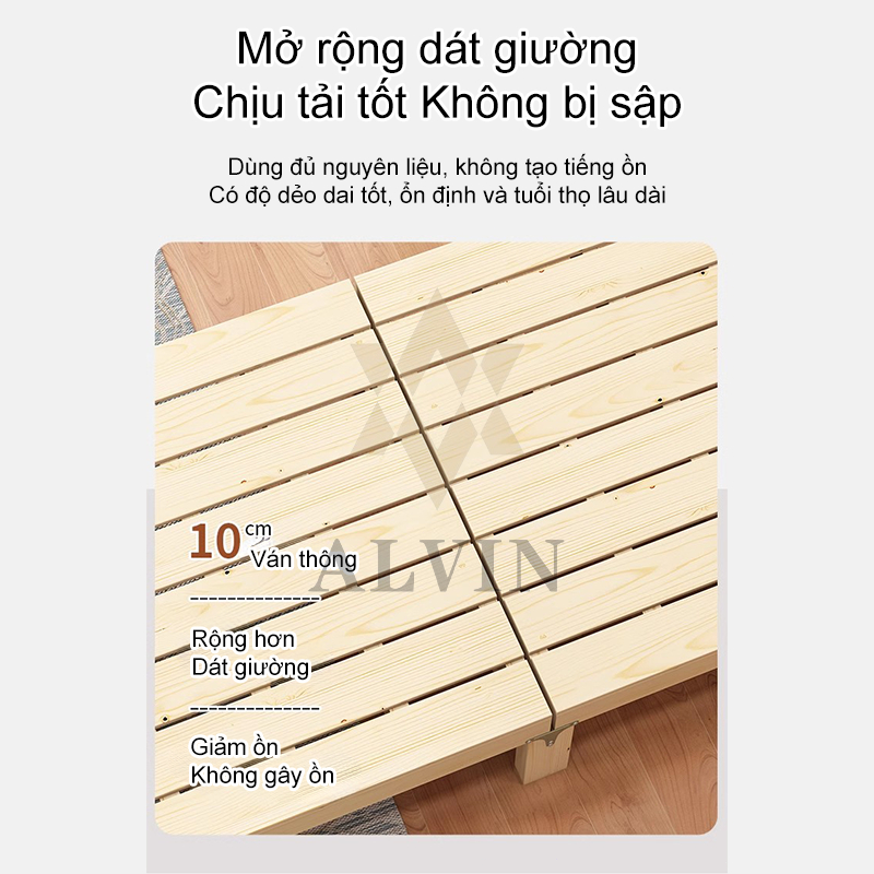 Giường gỗ gấp Giường Pallet Gỗ Thông Mới Giường Ngủ Đẹp Chất Lượng gỗ thật 100% 3.5/4/5/6 feet | BigBuy360 - bigbuy360.vn