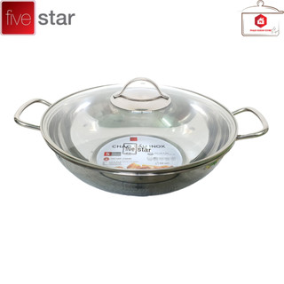 CHẢO LẨU INOX 3 ĐÁY CAO CẤP FIVESTAR SỬ DỤNG ĐƯỢC TRÊN MỌI LOẠI BẾP