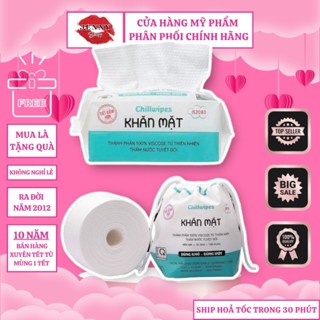 Khăn mặt khô Chillwipes dùng 1 lần lau khô, lau ướt - Giấy lau mặt dùng một lần