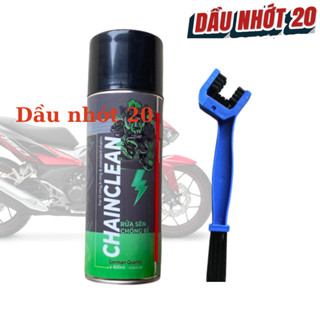 [Mẫu mới] Chai xịt rửa sên, vệ sinh sên, xích xe máy, xe mô tô xe đạp Sprayking Chain Clean 400ml (Mẫu Mới)