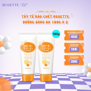 (180g x 2 tuýp) Combo Tiết Kiệm Tẩy Tế Bào Chết Rosette Dưỡng Sáng Da Gommage Bright Peel