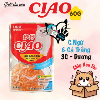 [ Bao Bì Mới ] Pate Ciao 60g - pate cho mèo __