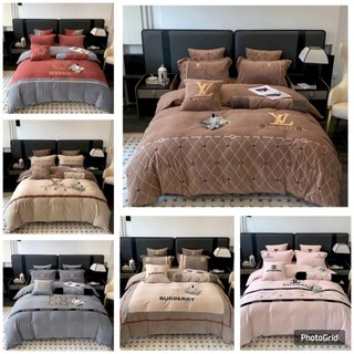 Bộ chăn ga nỉ nhung thương hiệu 7 món siêu cấp 2024