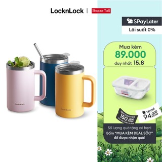 Cốc giữ nhiệt lock&lock flat table mug 730ml lhc4320 - màu xanh cổ vịt, tím, vàng
