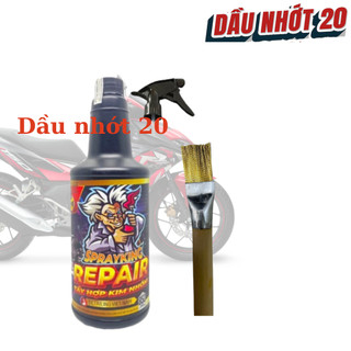 Chai xịt rửa hợp kim nhôm, tẩy lốc máy, đầu bò, dàn chân xe máy SprayKing REPAIR 1000ml
