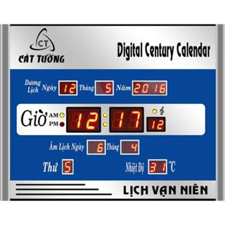 Đồng Hồ Lịch Vạn Niên Điện Tử Cát Tường