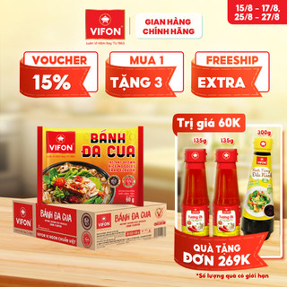 [VOUCHER đến 80K]-Thùng 30 gói Bánh Đa Cua VIFON 60g / Gói