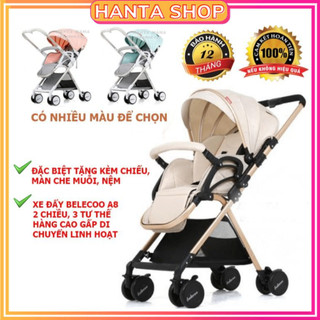 [CHÍNH HÃNG] Xe đẩy Belecoo A8 2 chiều 3 tư thế, xe đẩy em bé