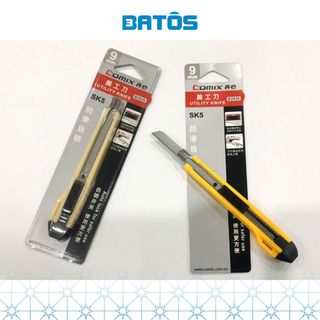 Dao trổ /dao rọc giấy nhỏ 9mm, có 2 lưỡi dự phòng Comix B2826