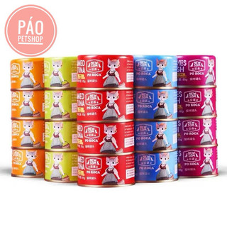 Pate cho mèo POROCA hộp 12 lon mix vị