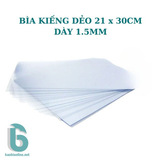1 bìa kiếng dẻo 21 x 30cm dày 1.5mm | bìa kiếng đóng bìa sách - baobionline
