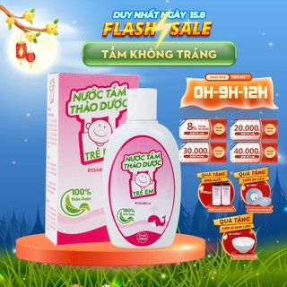 Nước tắm thảo dược trẻ em Rosabela chai 120ml