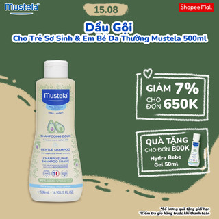 Dầu Gội Cho Trẻ Sơ Sinh & Em Bé Da Thường Mustela 500ml