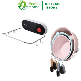 Giá Để Thau Chậu ECOCO, Giá Để Đồ Nhà Tắm Có Móc Treo Tiện Lợi