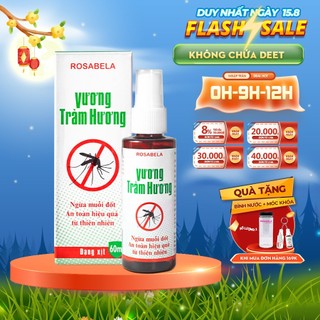 Xịt chống muỗi cho bé Vương Tràm Hương an toàn phù hợp cho bé 6 tháng tuổi trở lên (60ml)