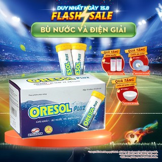 Viên sủi Oresol Pluz tăng cường sức đề kháng, giải khát, bù nước và điện giải (10 viên)
