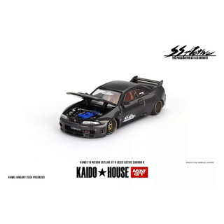  Mô hình xe Nissan GT-R  R33  Active Carbon R tỉ lệ 1:64 Kaido House x MiniGT KHMG116 