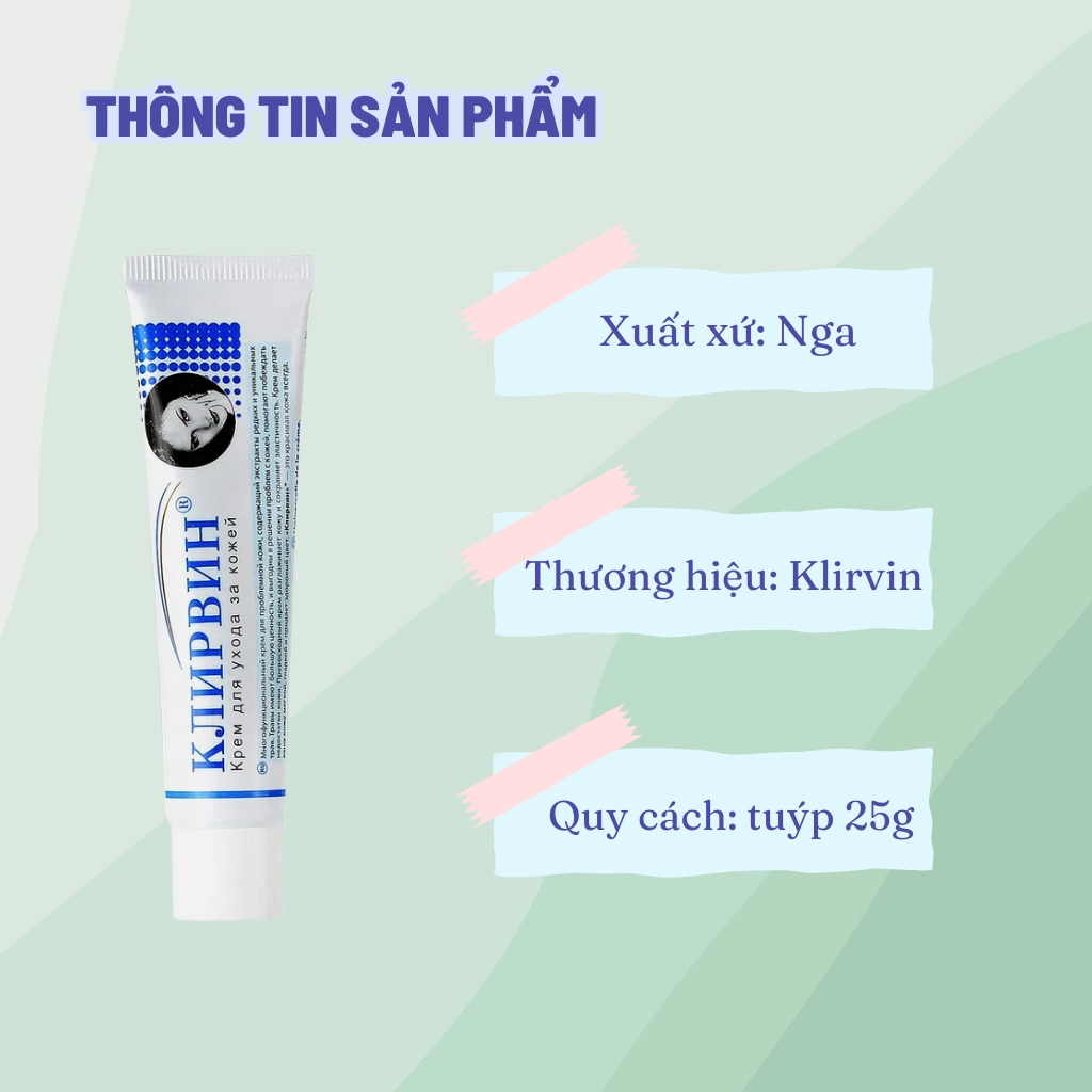 Kem làm mờ, làm phẳng sẹo Klirvin của nga hỗ trợ mờ sẹo thâm sẹo lồi sẹo lõm sẹo rỗ