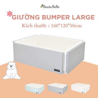 [Chính hãng Bonitabebe] Giường Bumper đa năng cho bé size Large 160*120*h50cm nhập khẩu Hàn Quốc