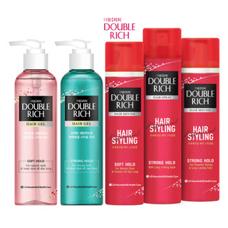 Gel tạo kiểu double rich hair gel soft hold / hard hold 250ml/xịt dưỡng tóc