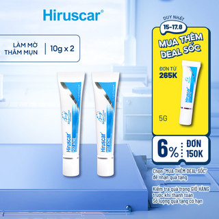 Bộ 2 gel chăm sóc sẹo mụn và mụn thâm Hiruscar Post Acne 10g