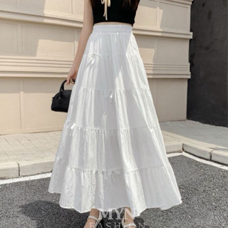 CHÂN VÁY DÁNG DÀI XOÈ  BỒNG MIDI SIÊU XINH ĐÍNH NƠ V2NOO