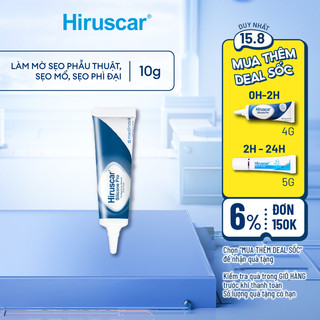 Gel xử lý sẹo mổ, to, lồi & phì đại Hiruscar Silicone Pro 10g