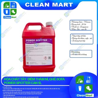 Hóa chất tẩy điểm thảm nỉ, ghế sofa power spotter can 5l -clean mart