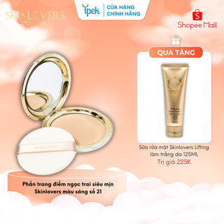[Tặng 1 rửa mặt trắng da] Phấn trang điểm ngọc trai siêu mịn Skinlovers màu sáng số 21 22 gram