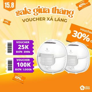 Máy hút sữa không dây Moazbebe MB052, máy hút sữa điện đơn, máy hút êm, kiệt sữa - BH 12 tháng chính hãng