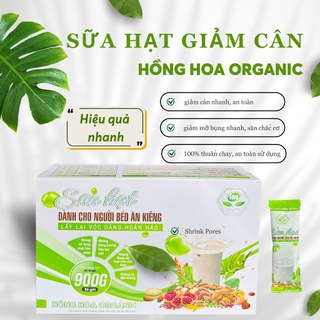 Sữa Hạt Ăn Kiêng Giảm Cân - Hồng Hoa Organic - Hộp 900 Gram 36 Gói