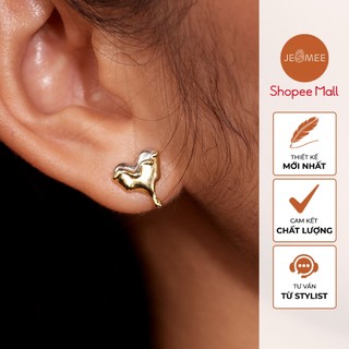 Khuyên tai bạc 925 enchanting jesmee mix 2 màu cá tính - e6662