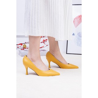 Giày Cao Gót 7cm Basic Mũi Nhọn Mềm Êm Chân Pixie X457