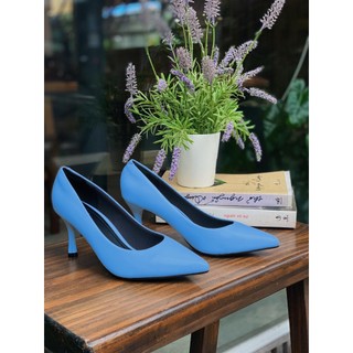 Giày Cao Gót 7cm Basic Mũi Nhọn Mềm Êm Chân Pixie X457