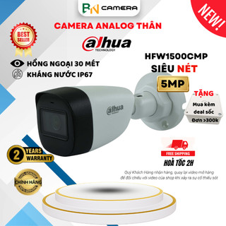 Camera analog dahua hfw 1500cmp 5mp dạng thân sắt, bảo hành 24 tháng