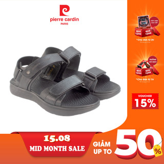 Sandal nam Pierre Cardin chính hãng chất liệu da cao cấp, thiết kế quai ngang, đế chống trượt - 153
