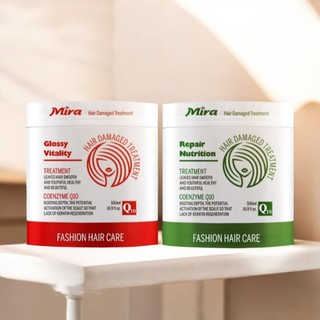 Kem Hấp Dầu, Kem ủ tóc bóng mượt, Kem Xả phục hồi tóc hư tổn Mira Hair Damage Treatment 500ml