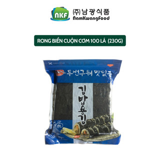  Rong Biển Cuộn Cơm NKF Lá Rong Đã Nướng Ép 2 Lớp Túi Zíp 100 Lá 230g Hàn quốc 