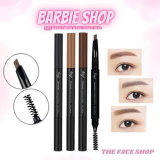 Bút Kẻ Mày/Chì Kẻ Mày 2 Đầu The Face Shop Designing Eyebrown Pencil Mẫu Mới [02 - 03 - 04 - 03 - 05 - 06]